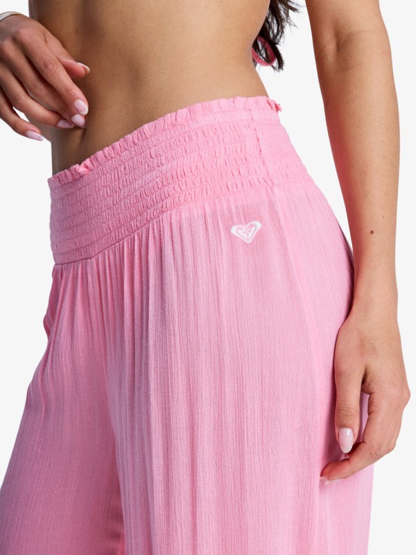 Along The Sunset Pantalon léger Rose Femme