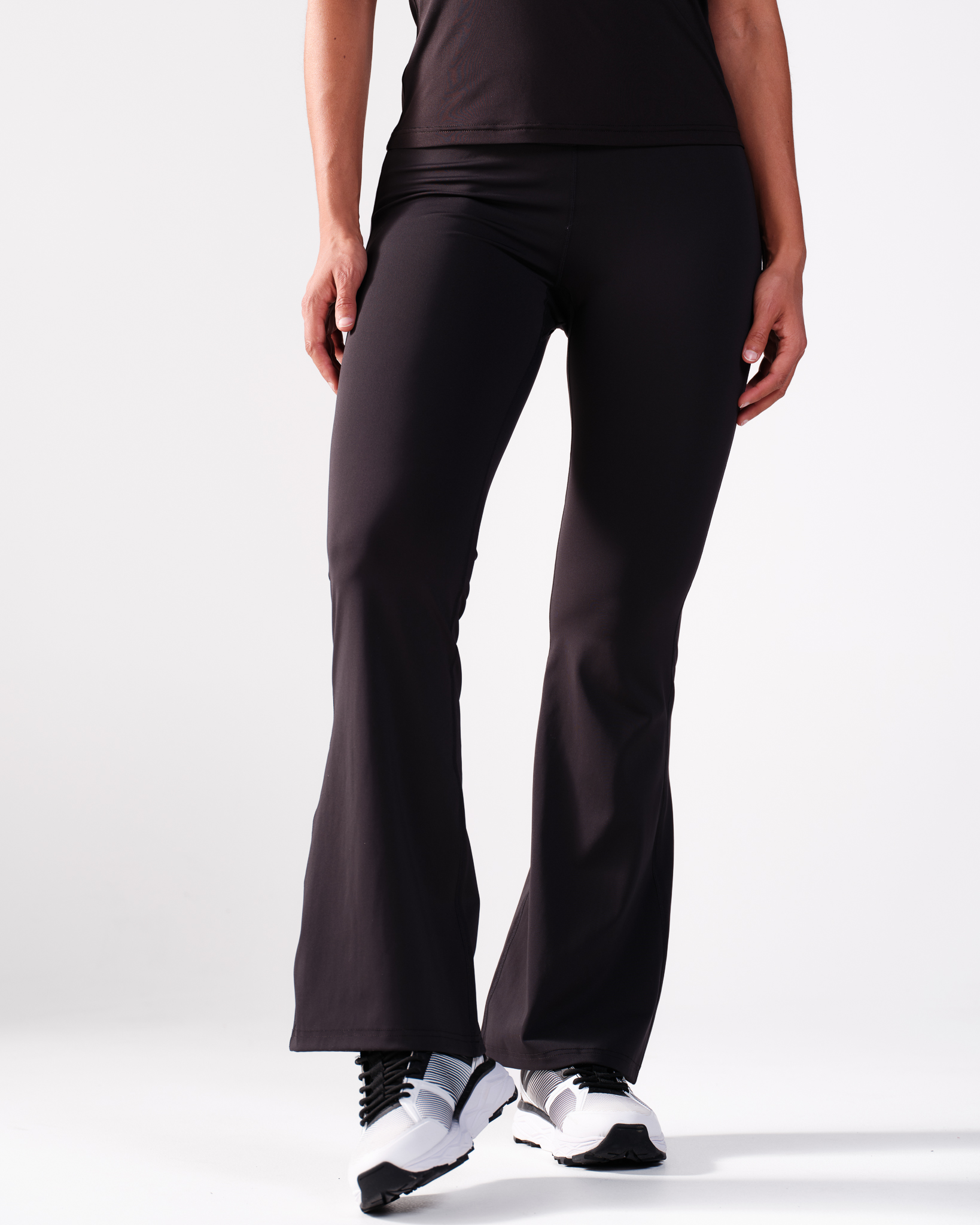 LEVITY Lotus Flare Pants Black