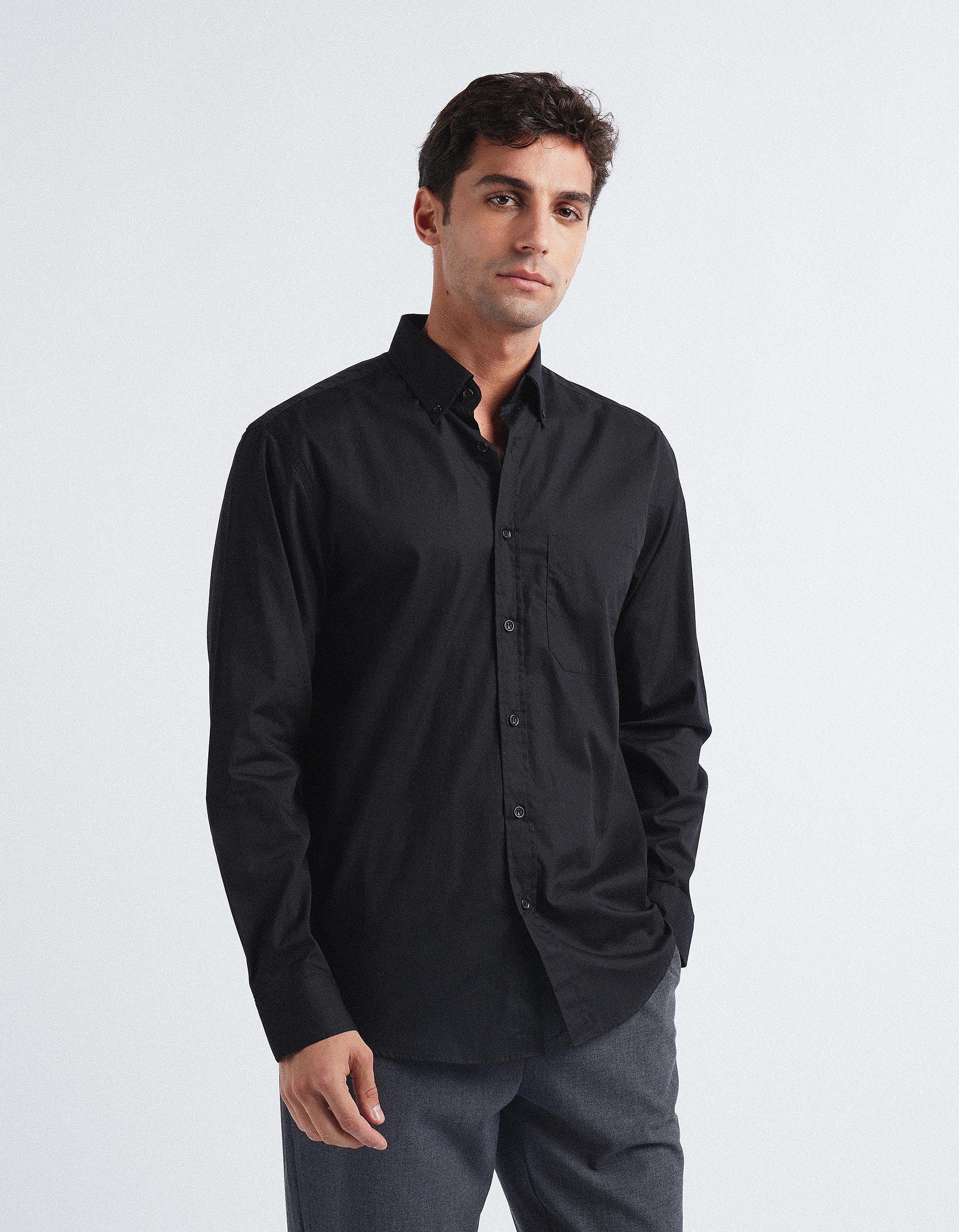 Camisa, Homem, Preto