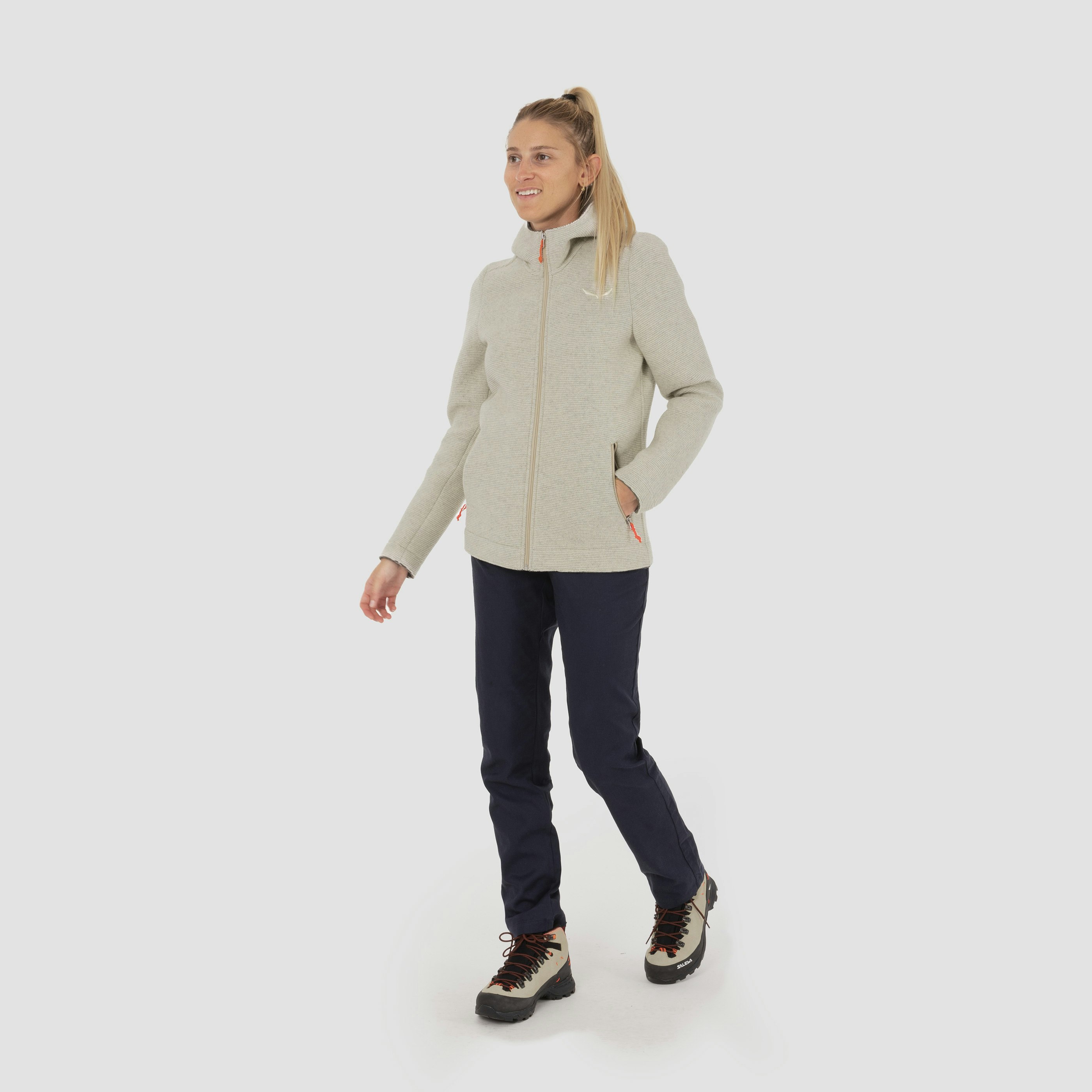 Sarner 2 Layers Wool Kapuzenjacke Damen