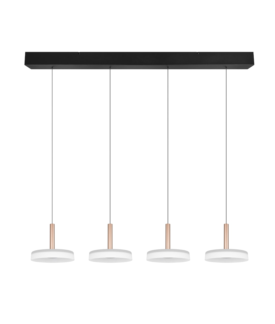 TRIO LED Balkenpendel CELESTE 4-flg coffee /weiß