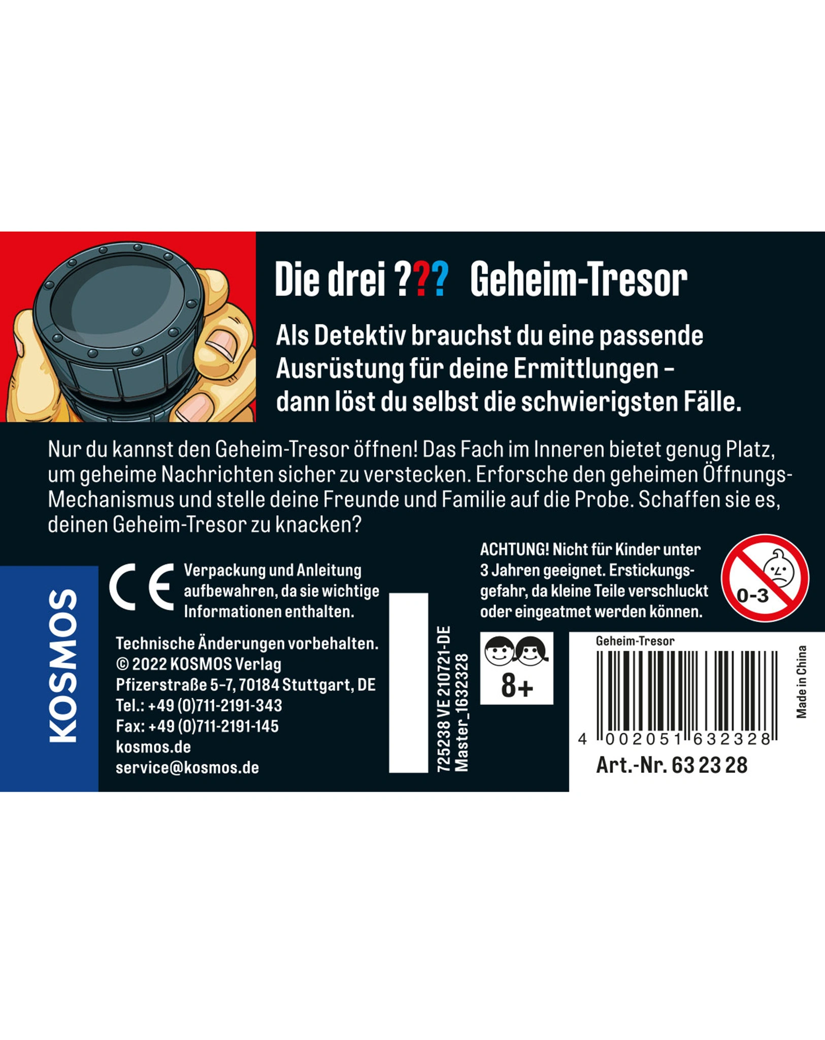 Detektiv-Zubehör DIE DREI ??? GEHEIM-TRESOR