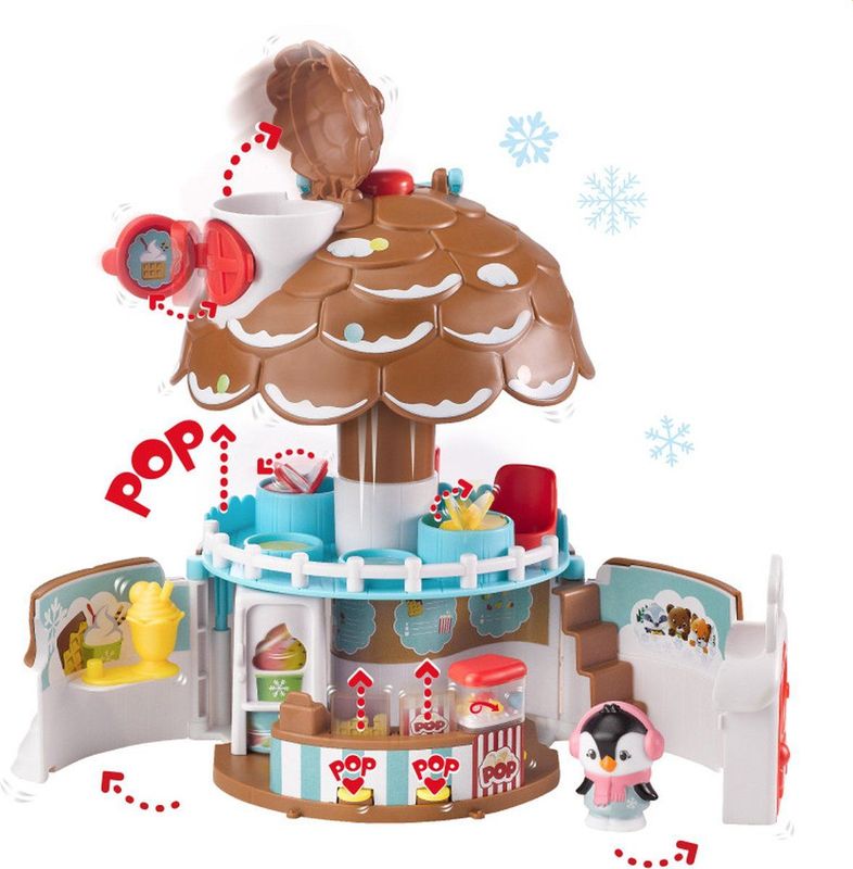 Poppenhuis - Besneeuwde Dennenappel - Inclusief Restaurant - Speelplezier