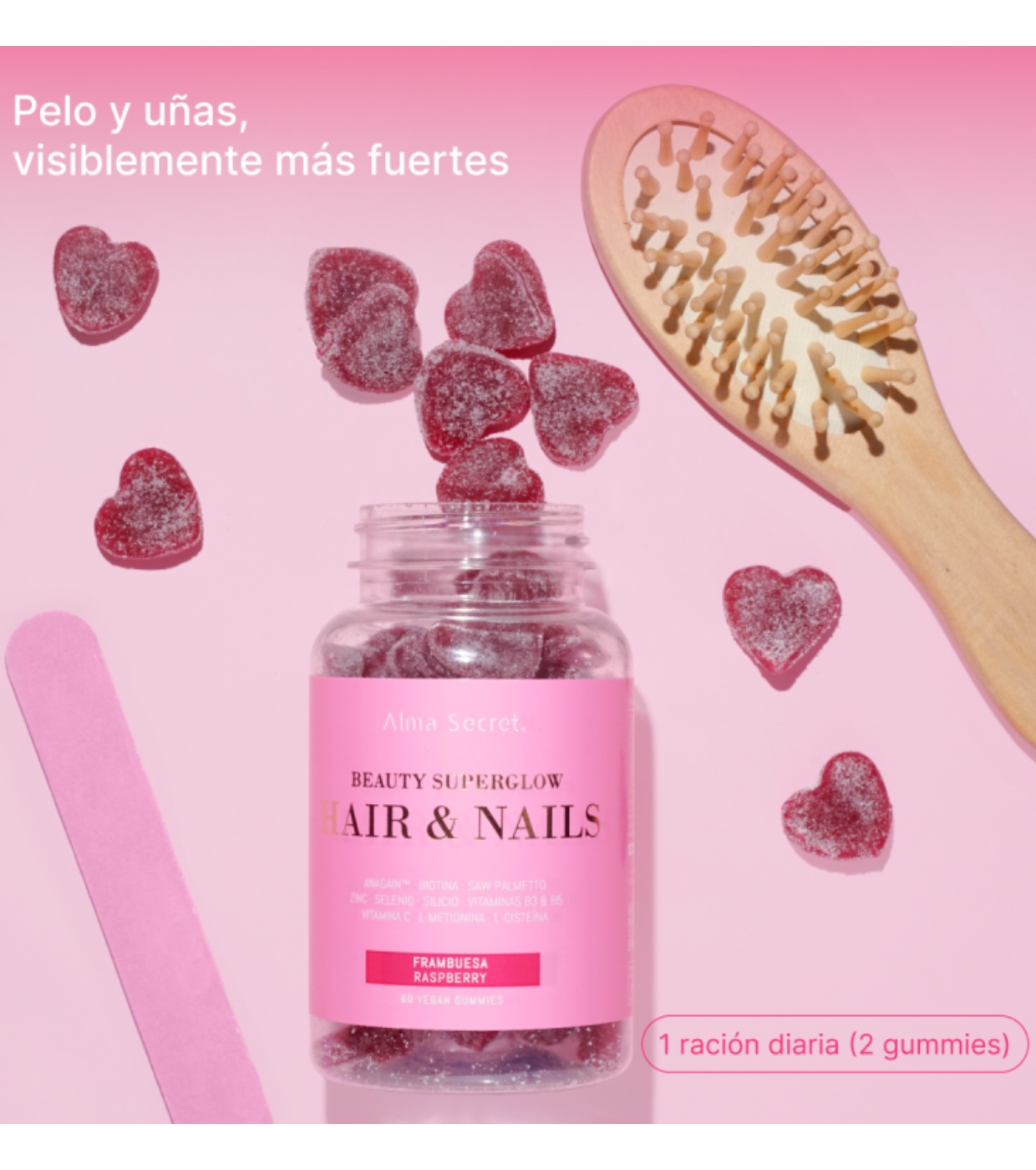 Alma Secret - Gomas vitamínicas para cabelo e unhas Beauty Superglow