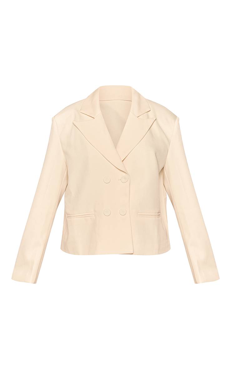 Citron Blazer Croisé Ajusté Ensemble Coordonné