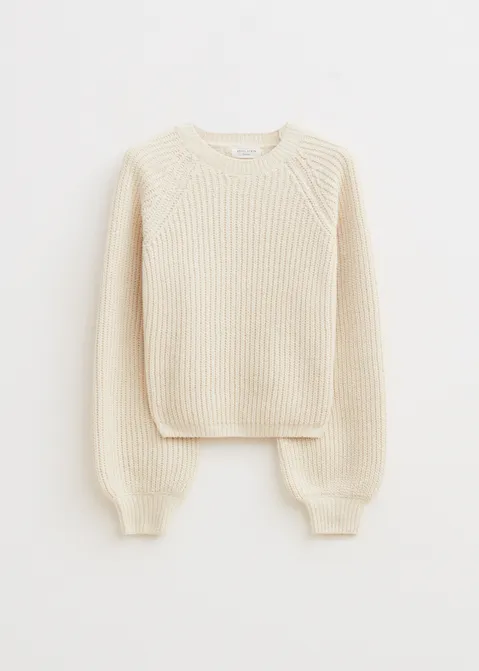 Chenille trui off-white (ECRU)