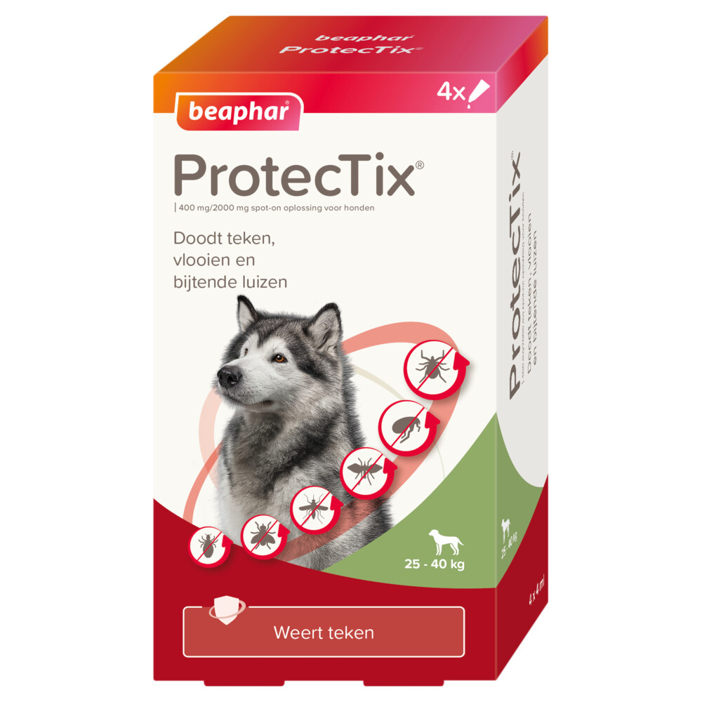Beaphar ProtecTix Hond Anti Vlo & Teek 25-40 kg4 pipetten