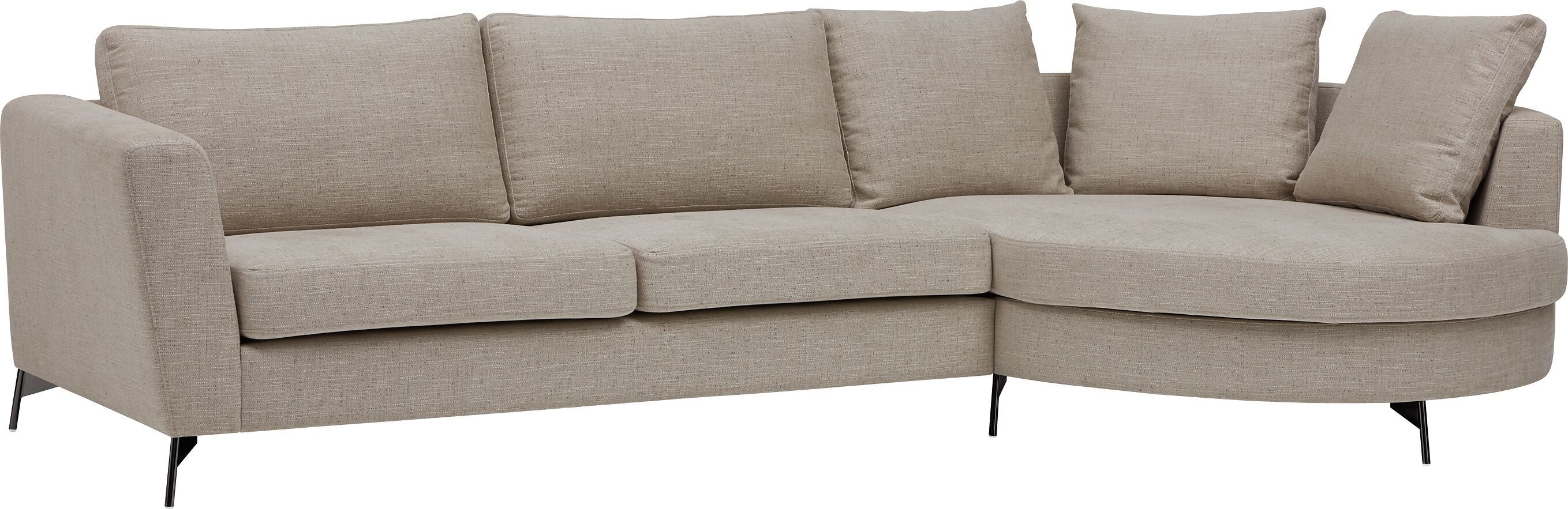 DIENER B St Brescia Ecksofa.r, beige - Beige / B: 309.0 cm x T: 148.0 cm x H: 81.0 cm