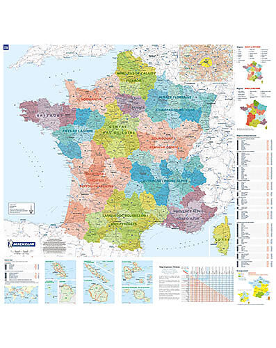 MICHELIN - POSTER FRANCE ADMINISTRATIVE 1 1 700 000
