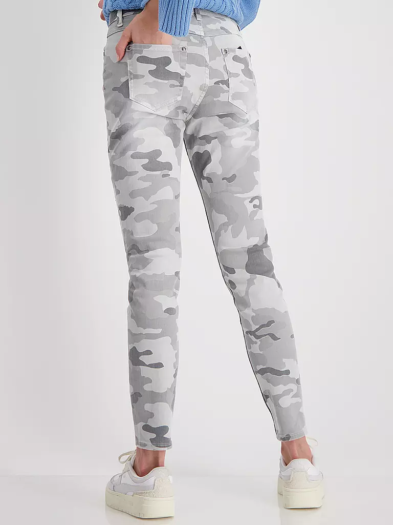 MONARI Hose Slim Fit hellgrau