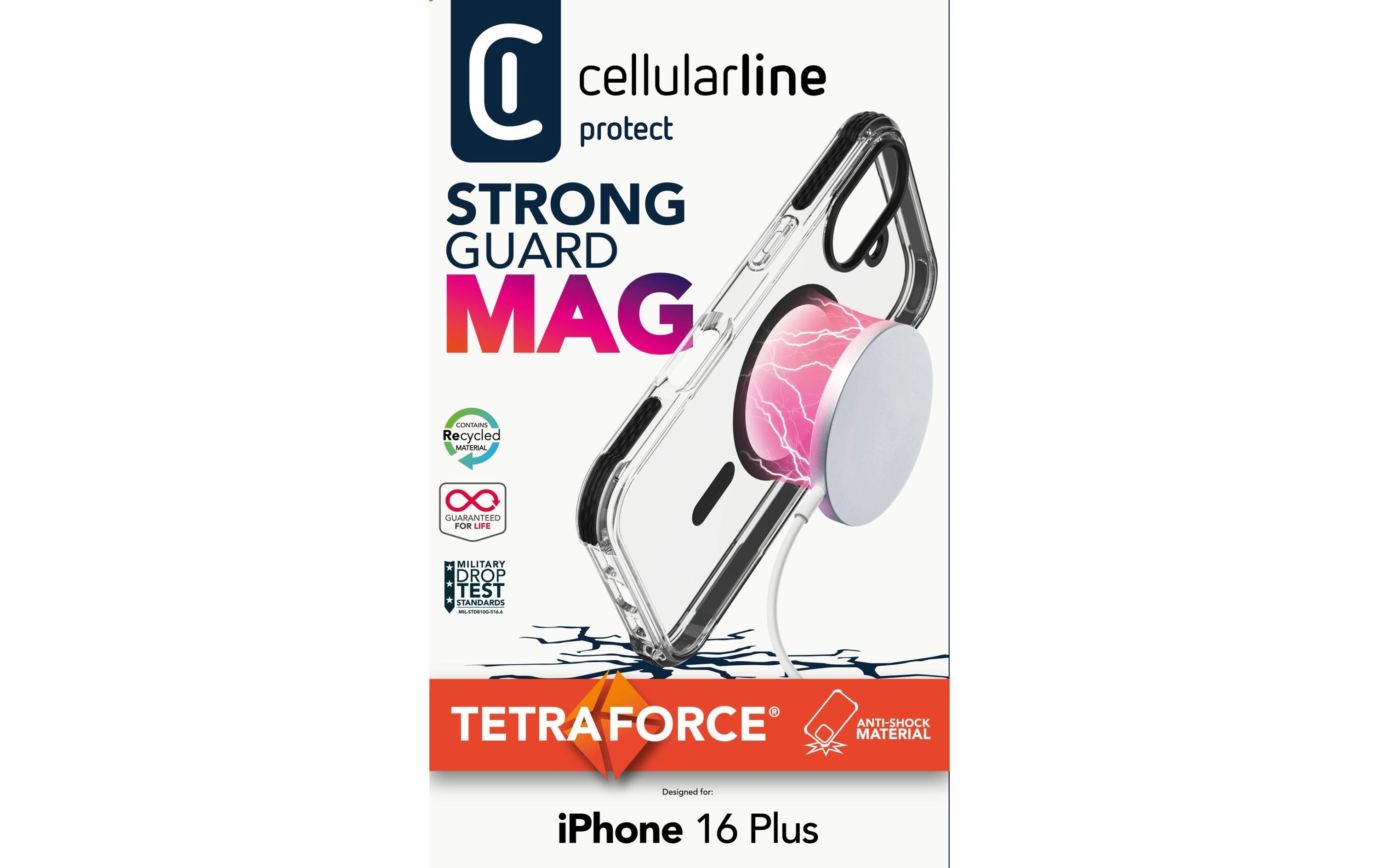 Back Cover Strong Guard iPhone 16 Plus TransparentMagSafe-Schutzhülle Schutzhülle für das Apple iPhone 16 Plus