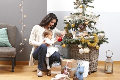 Boule de Noël personnalisable Rouge - BABY ART