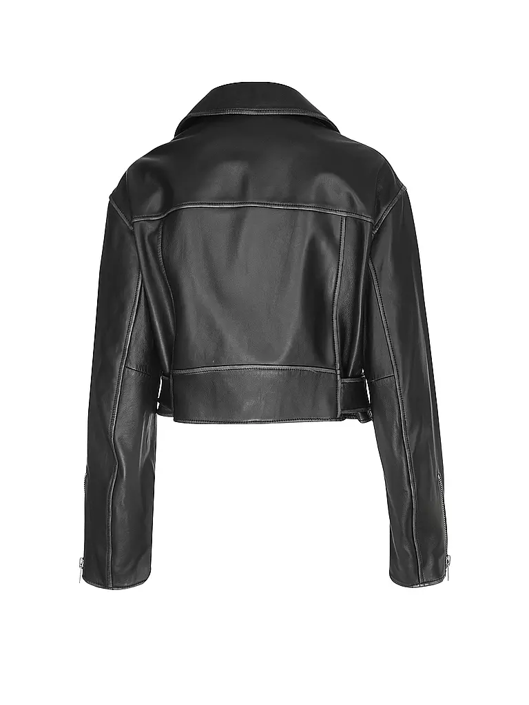 WEEKEND MAX MARA Lederjacke SALETTA schwarz