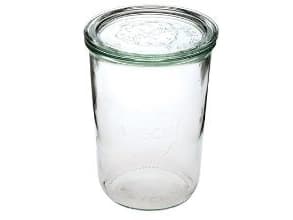 Patentglass Weck 850ml Ø10, 8xh14,7cm uten lokk.