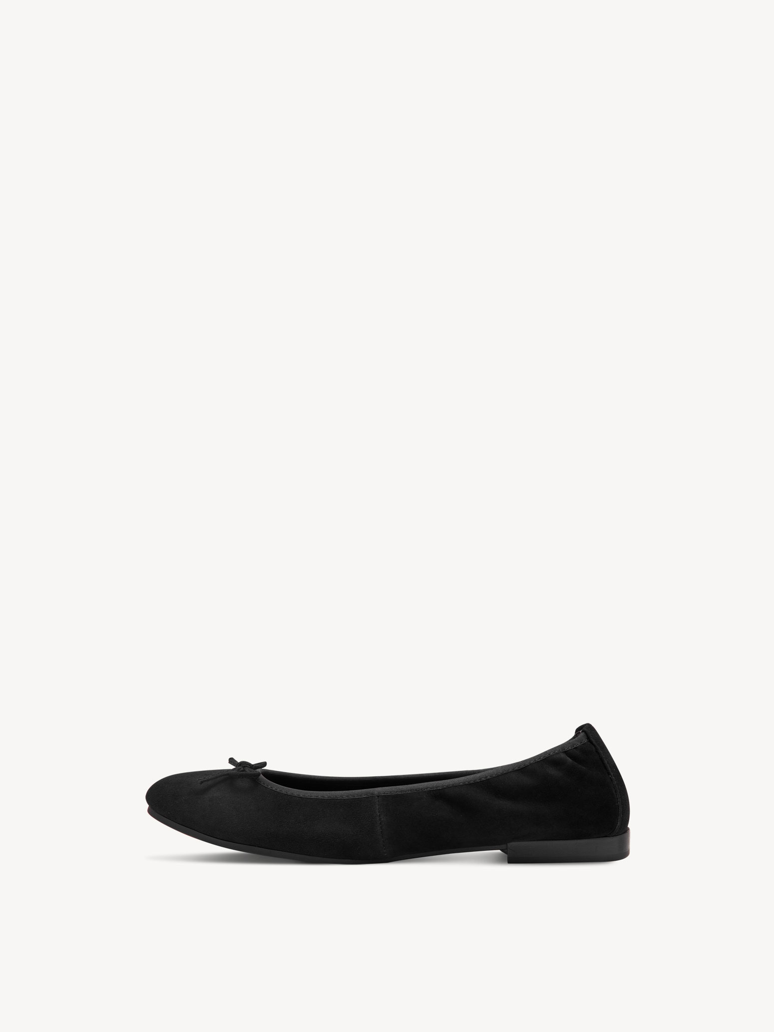 Leren Ballerina - zwart