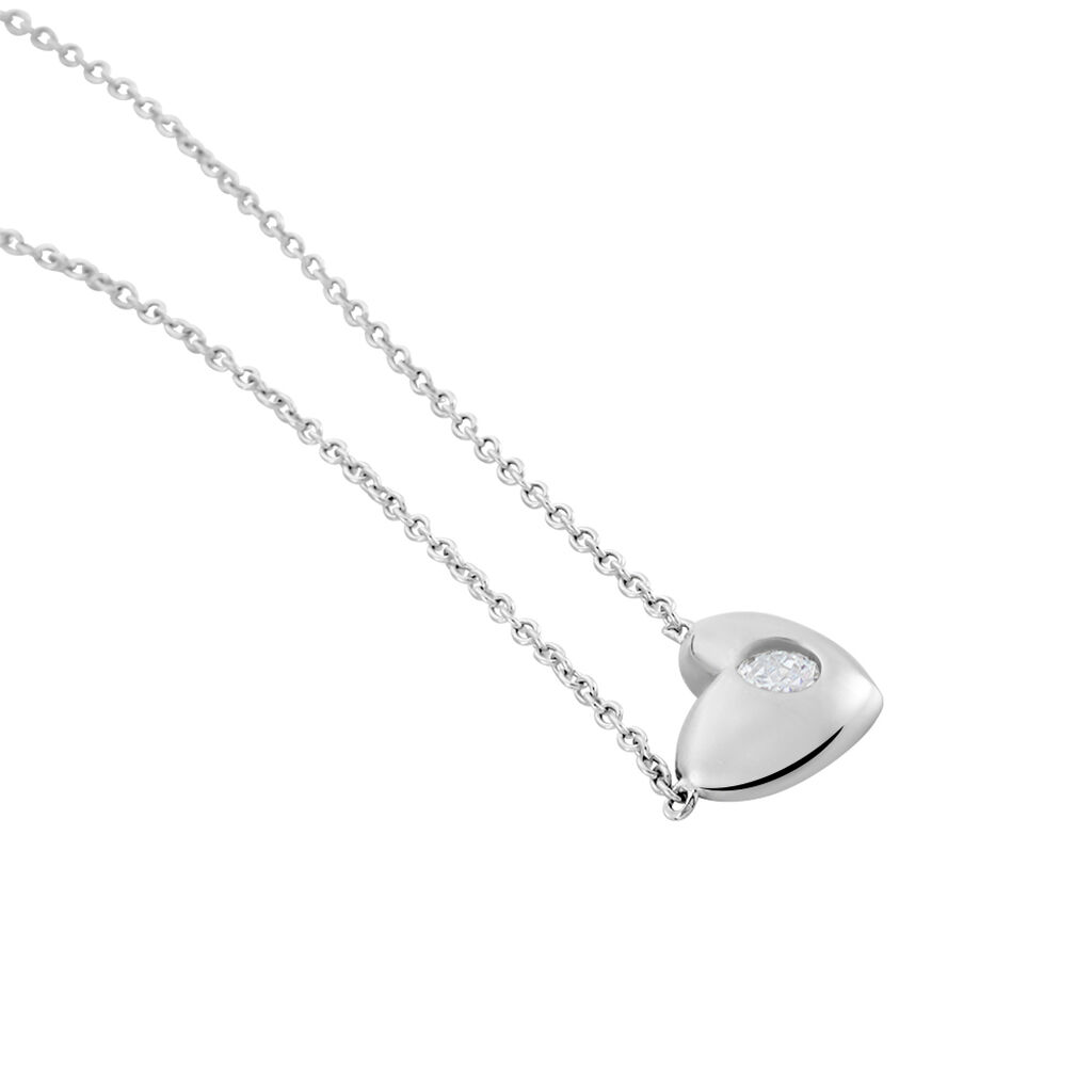 Collier Argent Santiago Oxydes De Zirconium