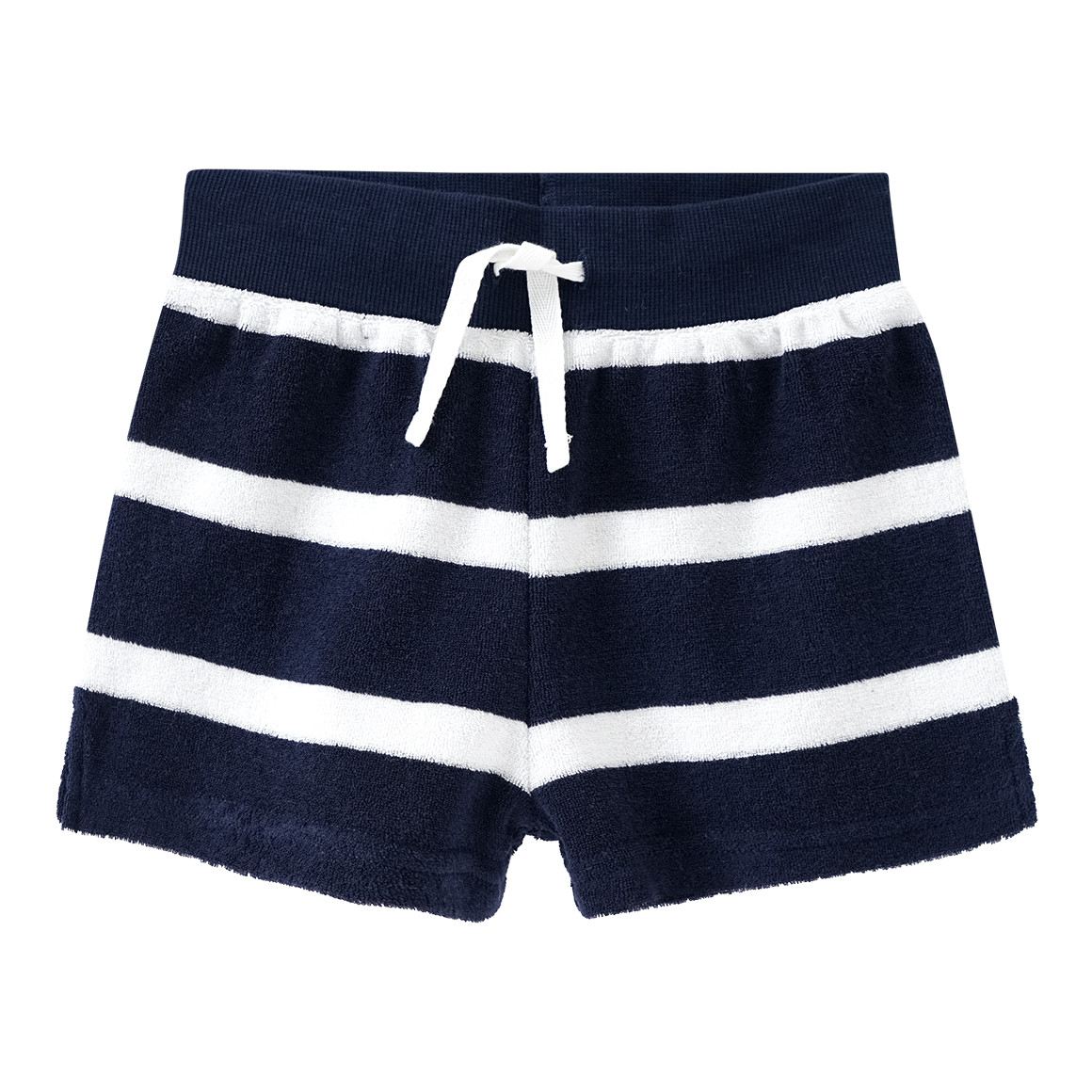 Topolino Jungen Frottee-Shorty mit Streifen dunkelblau / weiss