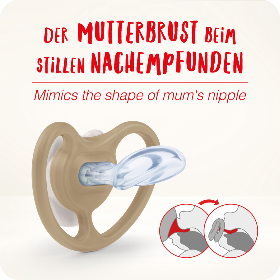 NUK Nachtschnuller Space Gr. 2, 6 -18 Monate Silikon,  Katze & Glühwürmchen, 4 Stück