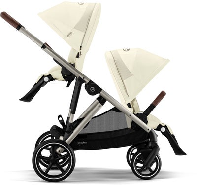 Cybex GAZELLE S Tvillingvogn, Seashell Beige/Taupe