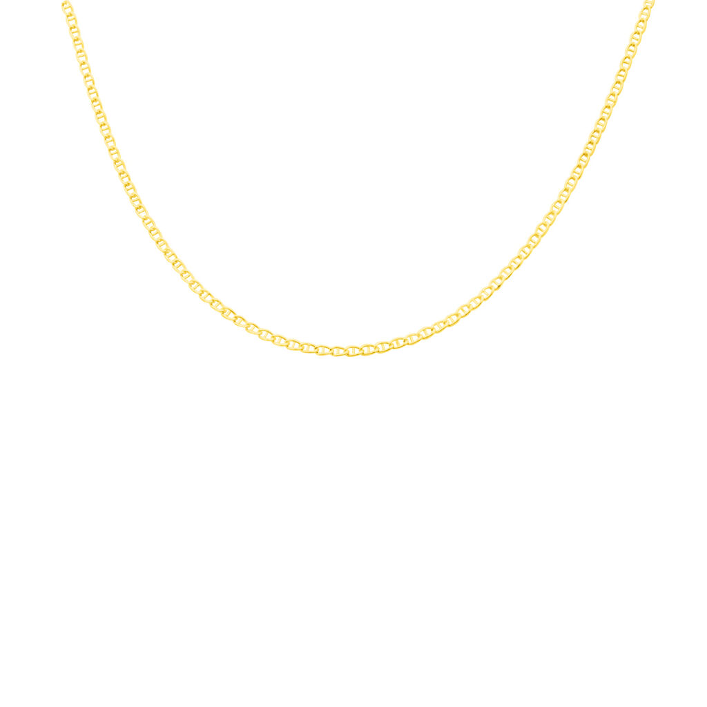 Chaîne Ovale Maille Marine Ovale Or Jaune