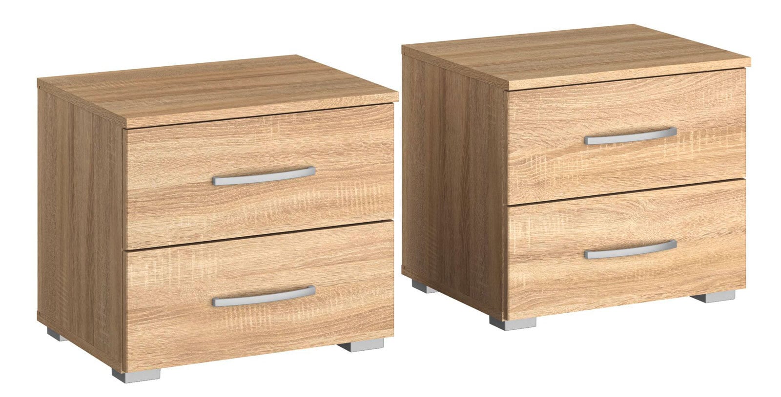 Nachttisch ADITIO II 2er Set 47 x 43 cm Sonoma Eiche