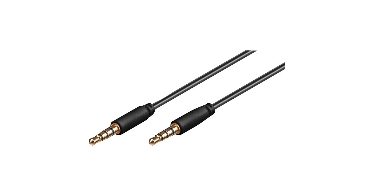 goobayAux audio kabel  (Zwart, 2 meter)