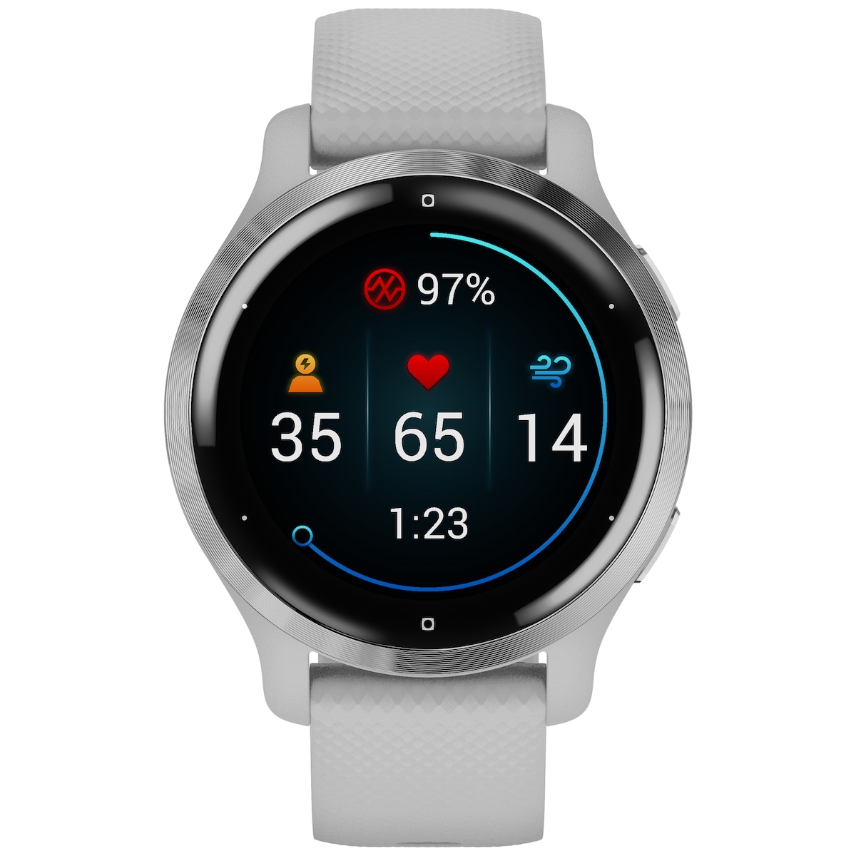 Garmin Venu 2S AMOLED smartklokke (skygrå)