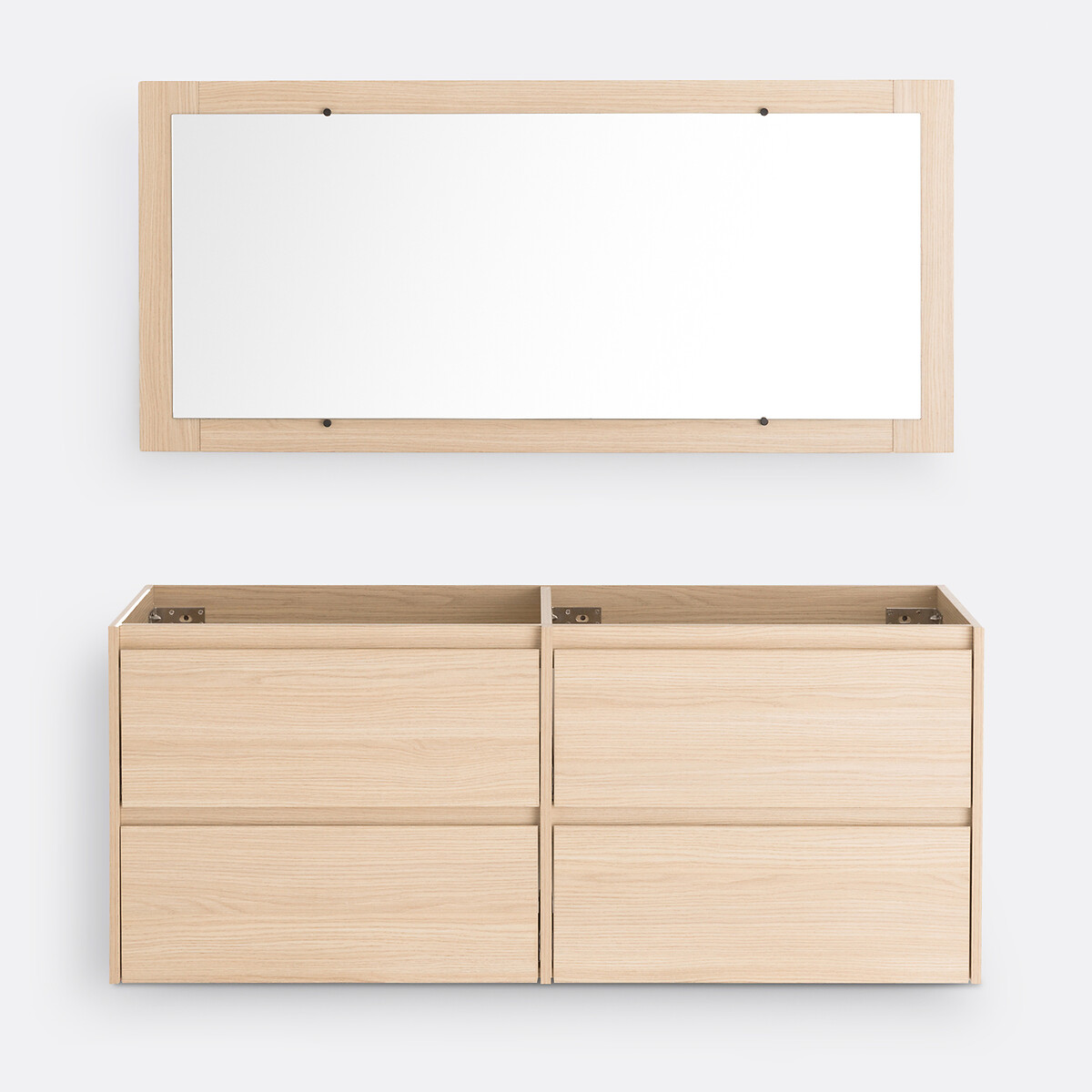 LA REDOUTE INTERIEURS<br>Móvel de parede para lavatório + espelho L120cm, Nirio