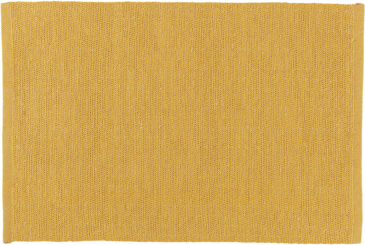 Lyngby Porcelæn Herringbone Dækkeserviet 43x30 cm gul 82% bomuld recycled, 1 Gul