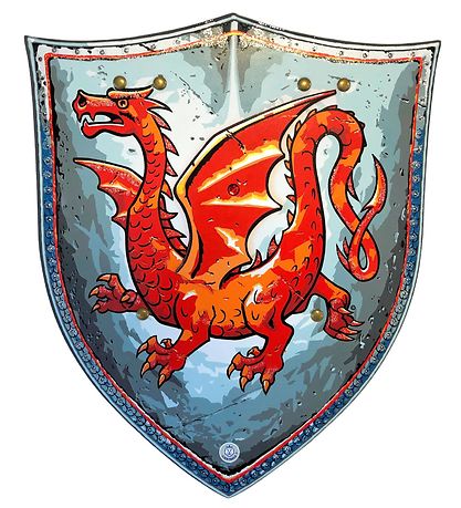 Liontouch Udklædning - Amber Dragon Skjold - Gr?