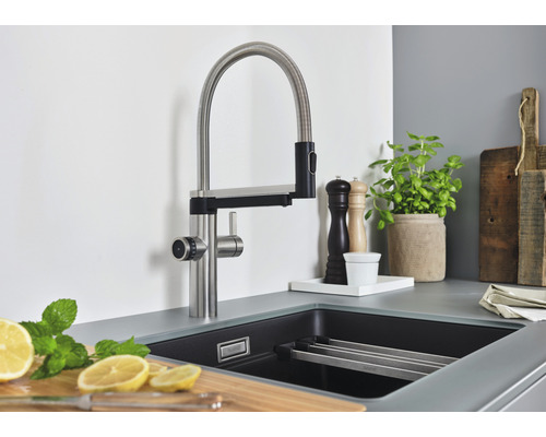 Blanco keukenkraan DRINK.FILTER EVOL-S PRO satijn goud mat 527430