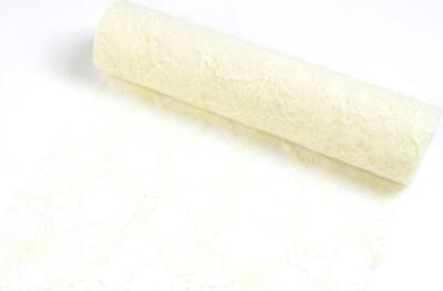 Sizoweb - Bordløber - Creme - 30 CM