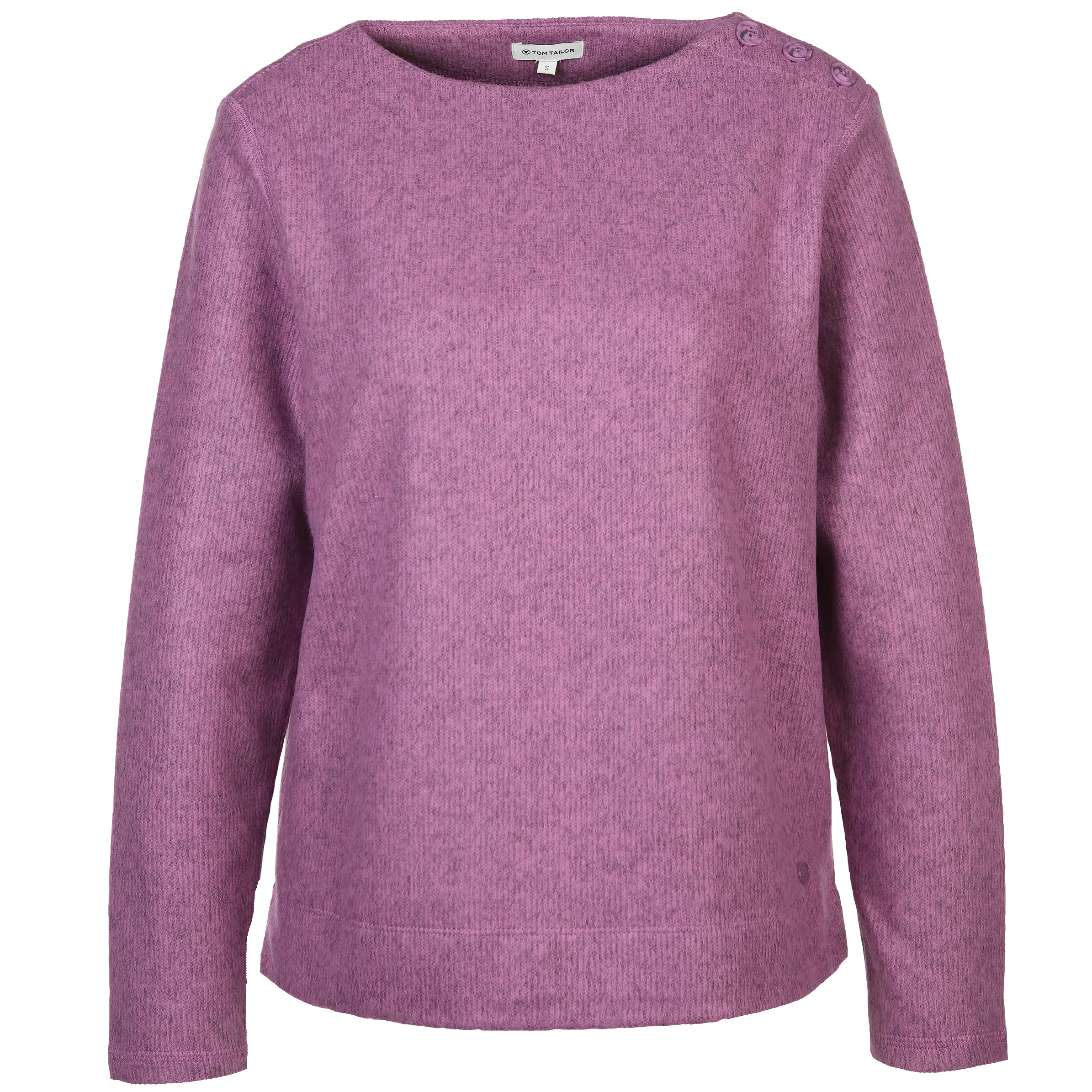 Damen Sweatpullover in melierter Optik