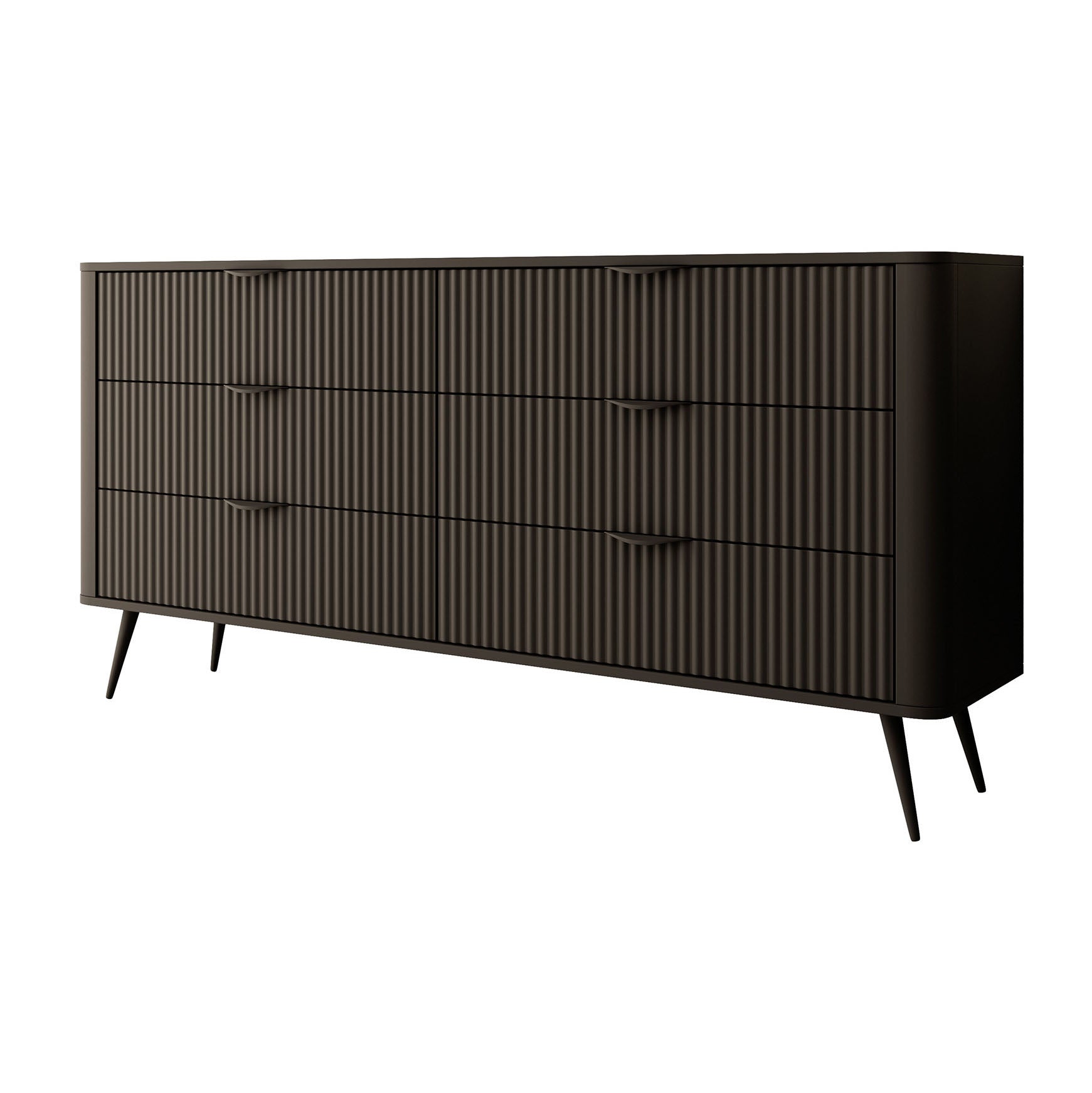 Lima - Ladekast - Zwart - 163x38x81 cm