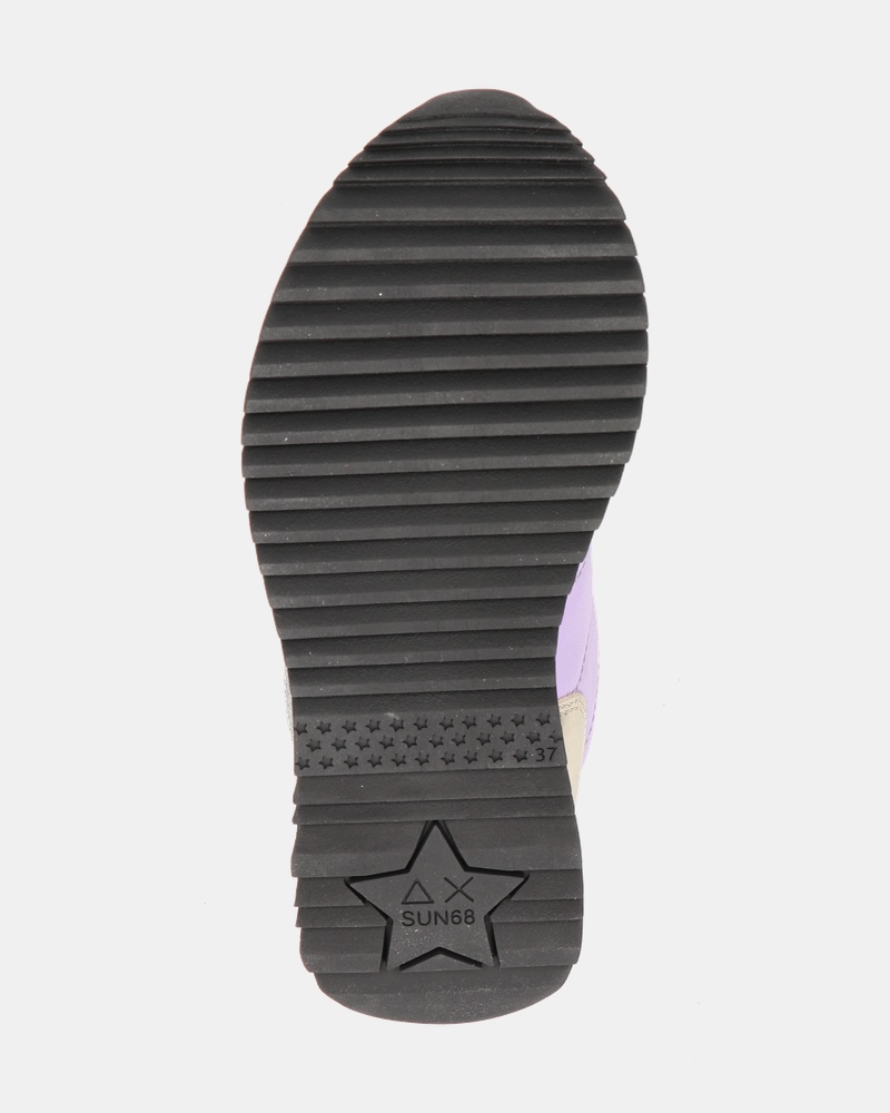 Sun 68 Star girl Glitter Lage sneakers  - paars