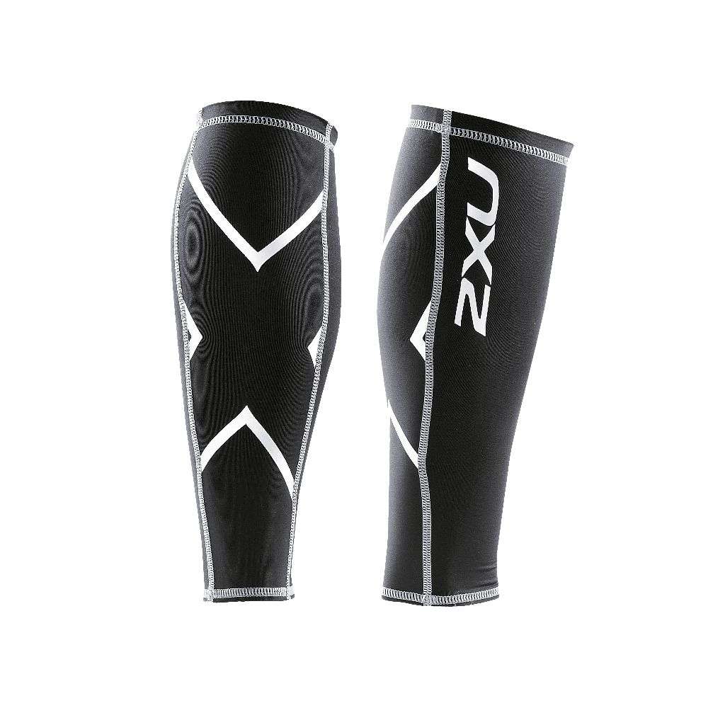 2XU Calf Guards Compressie Tubes Black/White