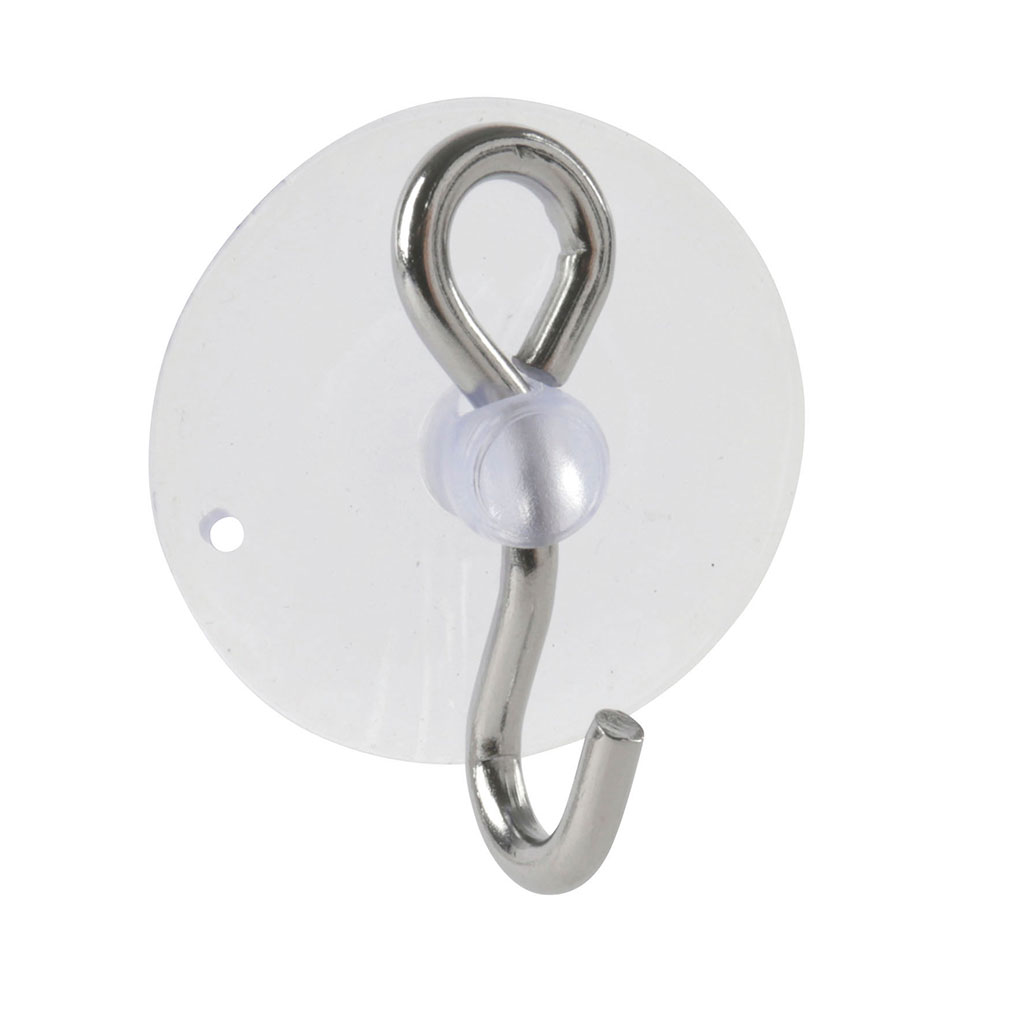 Lot de 4 crochets ventouse en inox