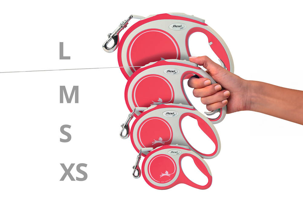 Flexi Rollijn - Hondenriem New comfort Tape - Hondenriem - rood - XS - 300 cm - 300 cm
