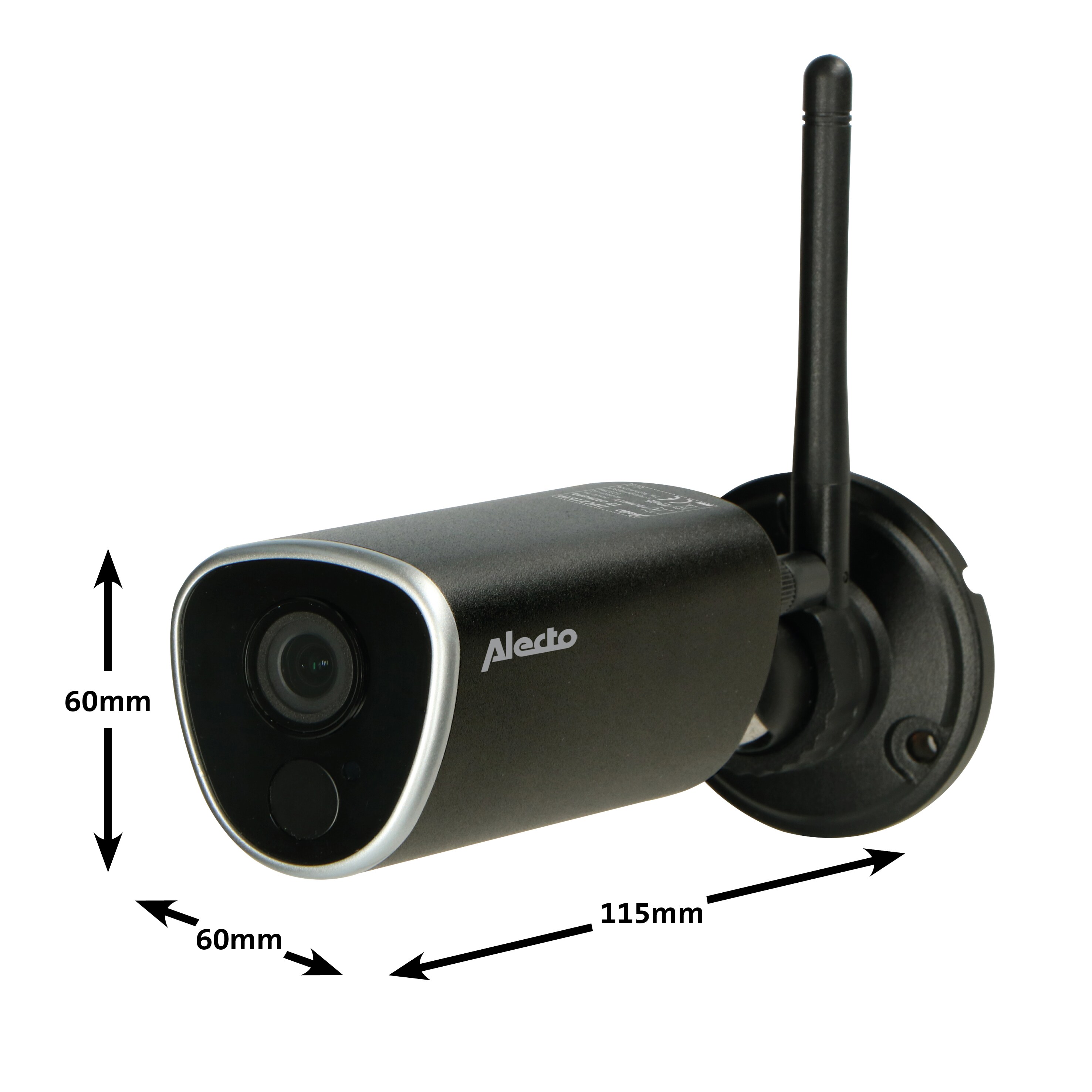 Alecto DVC216IP - Outdoor WLAN-Kamera - Schwarz