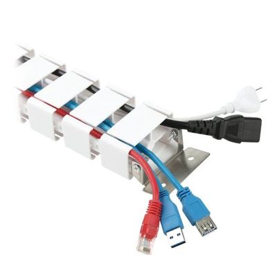 T'nB Ergonomic - Guide câble articulé avec base en métal - blanc