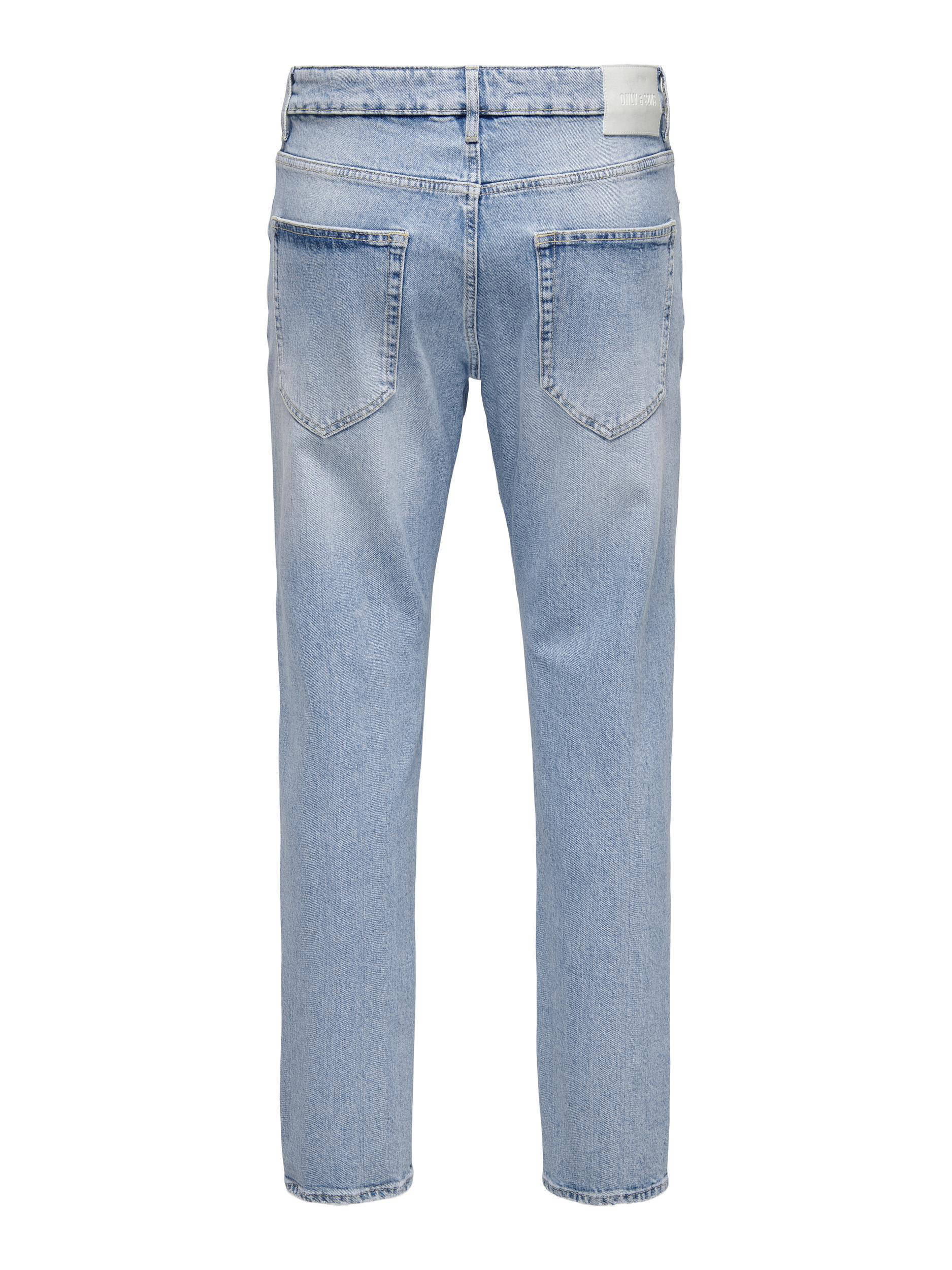 ONLY & SONS tapered fit jeans ONSYOKE light blue denim