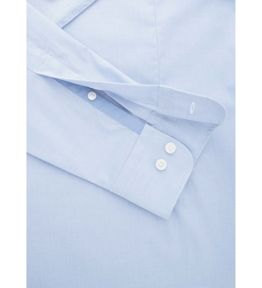 Camisa Hackett Essential Texture azul