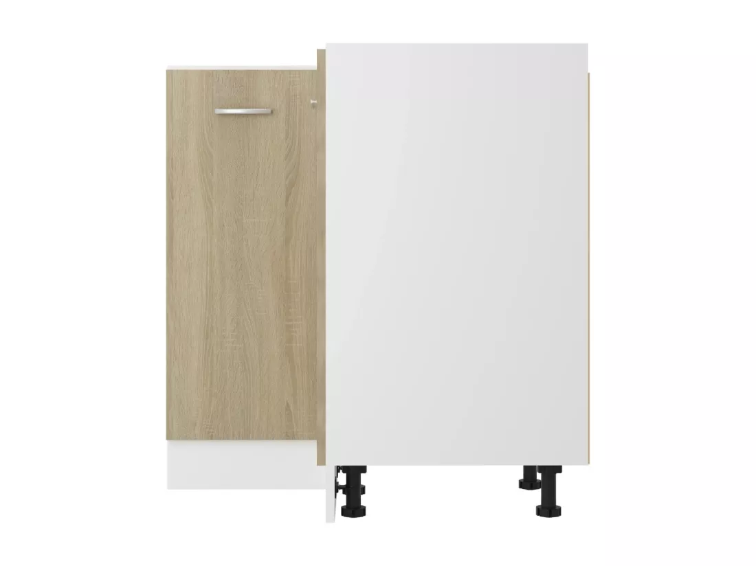 Armoire de plancher d'angle chêne sonoma 75,5x75,5x81,5 cm bois