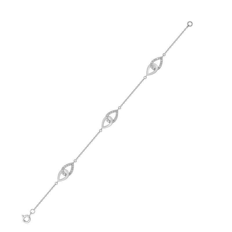 Bracelet Femme - Argent 925 - Longueur : 18 cm