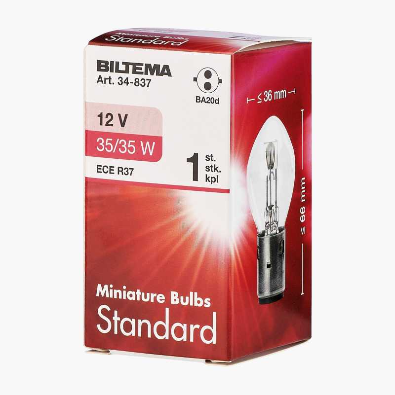 Pære BA20d, 12 V, 35/35 W, 1 stk.