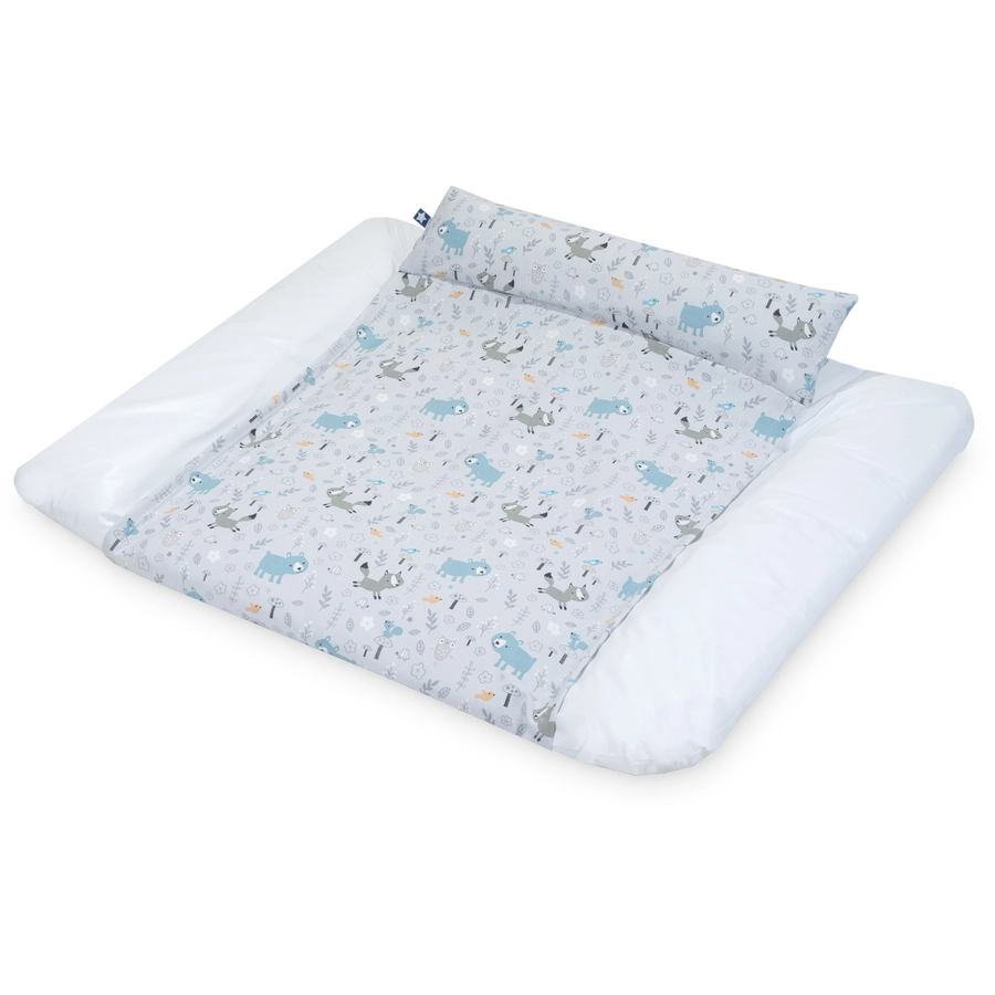 JULIUS ZÖLLNER Jersey Bezug Loop Comfy für Wickelauflagen Softy Smart Friends 85 x 75 cm