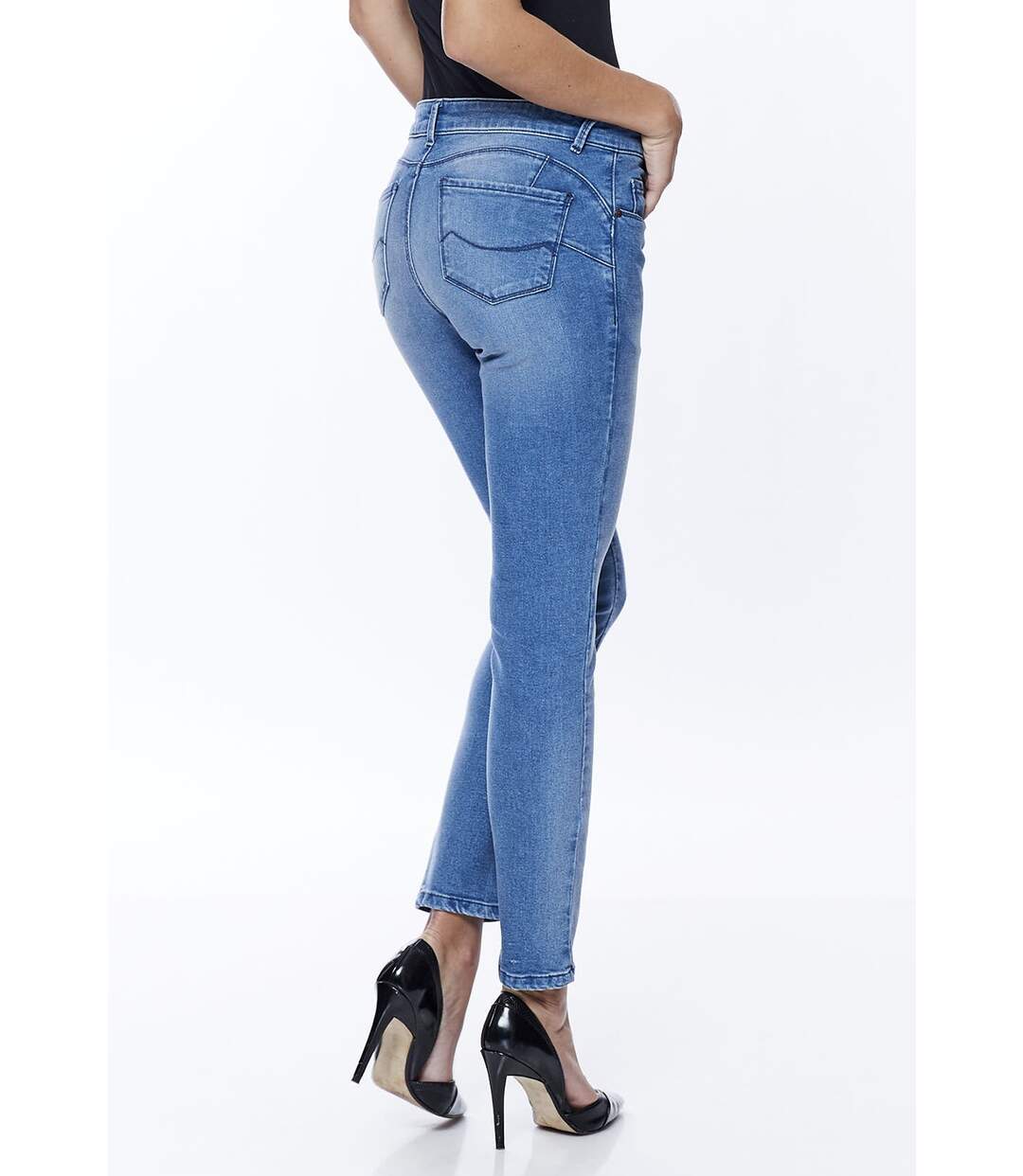 Jeans slim push-up brossé CATHY DENIM