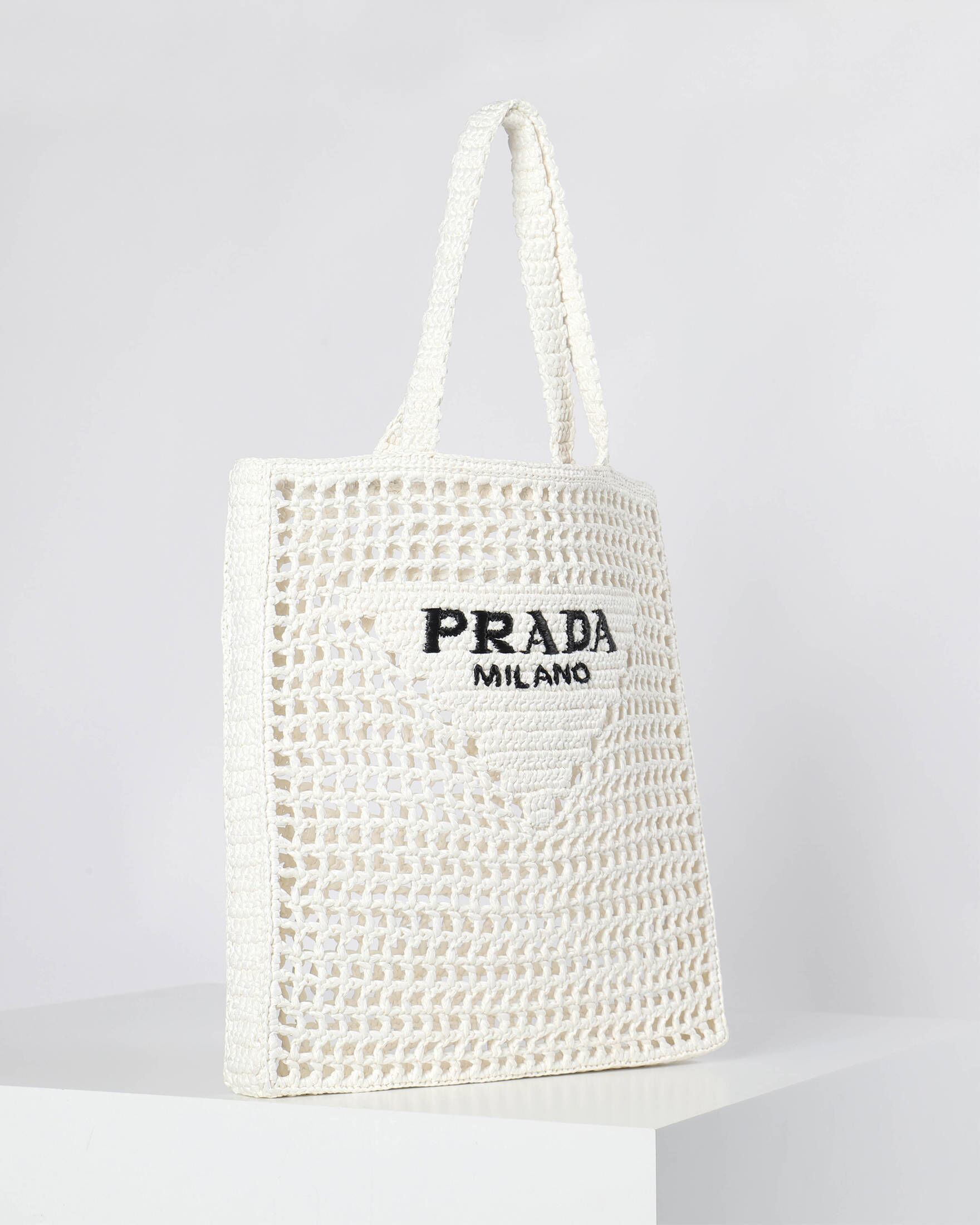 Prada| Damen Strandtasche RAFFIA TOTE