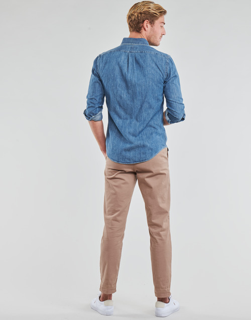 Polo Ralph Lauren - CHEMISE CINTREE SLIM FIT EN JEAN DENIM BOUTONNE LOGO PONY PLAYER Azul