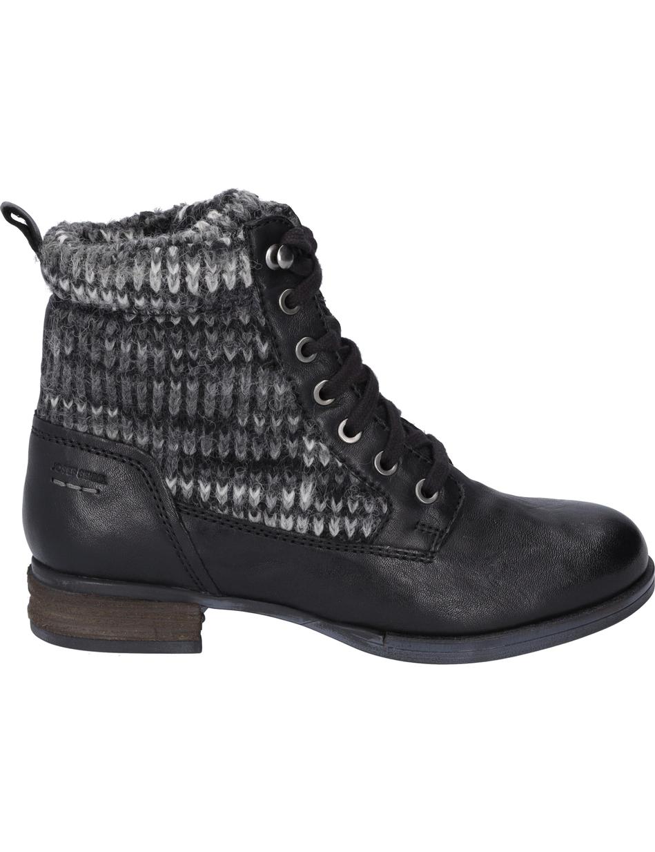 Stiefelette Sanja 17, schwarz-kombi